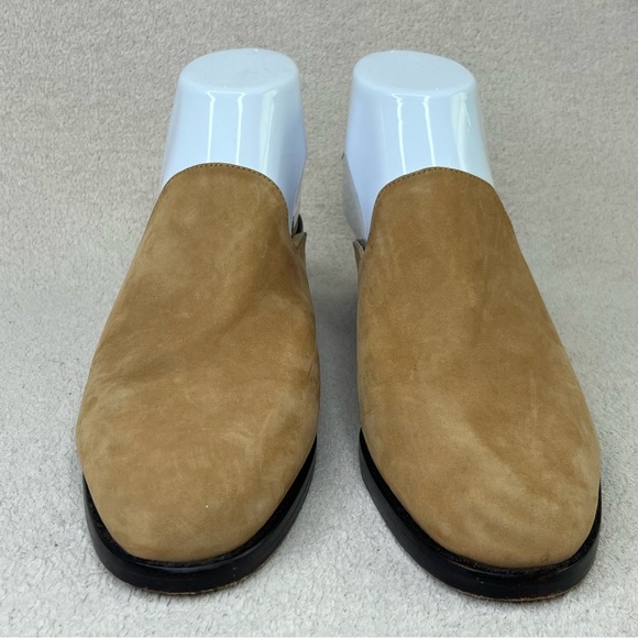 GAP Nubuck Suede Block Heel Mules-Tan/Brown-Womens 8-Classic-Preppy-Professional - Picture 5 of 8